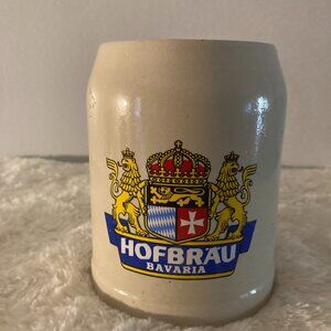 Vintage HOFBRAU BAVARIA 20oz Beer Mug w/Royal Crest Made in Germany